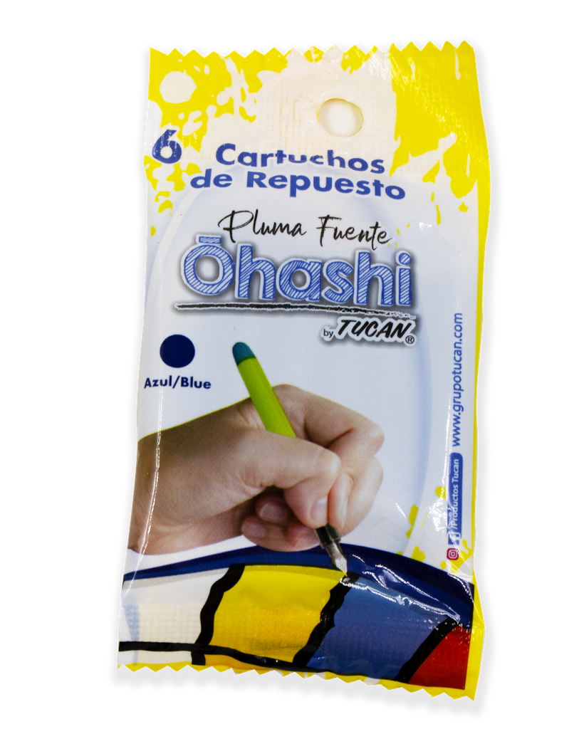 Cartucho Repuesto Azul Pluma Ohashi