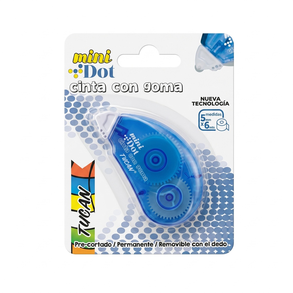 Mini Dot/ Cinta Con Goma 5Mm X 6Mts