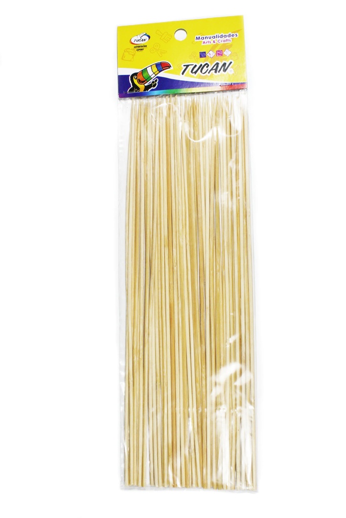 Pinchos De Madera 12" 50 Piezas Natural