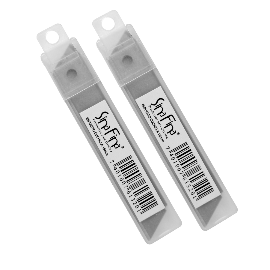 Repuesto Cuchilla 18 Mm Caja 10 Uni