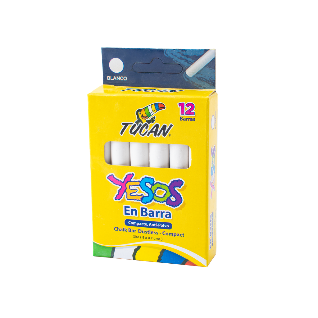 Yeso En Barra 12 Unidades Blanco