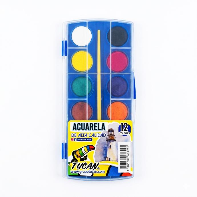 Acuarela Tucan Pequeña 12 C Alta Calidad