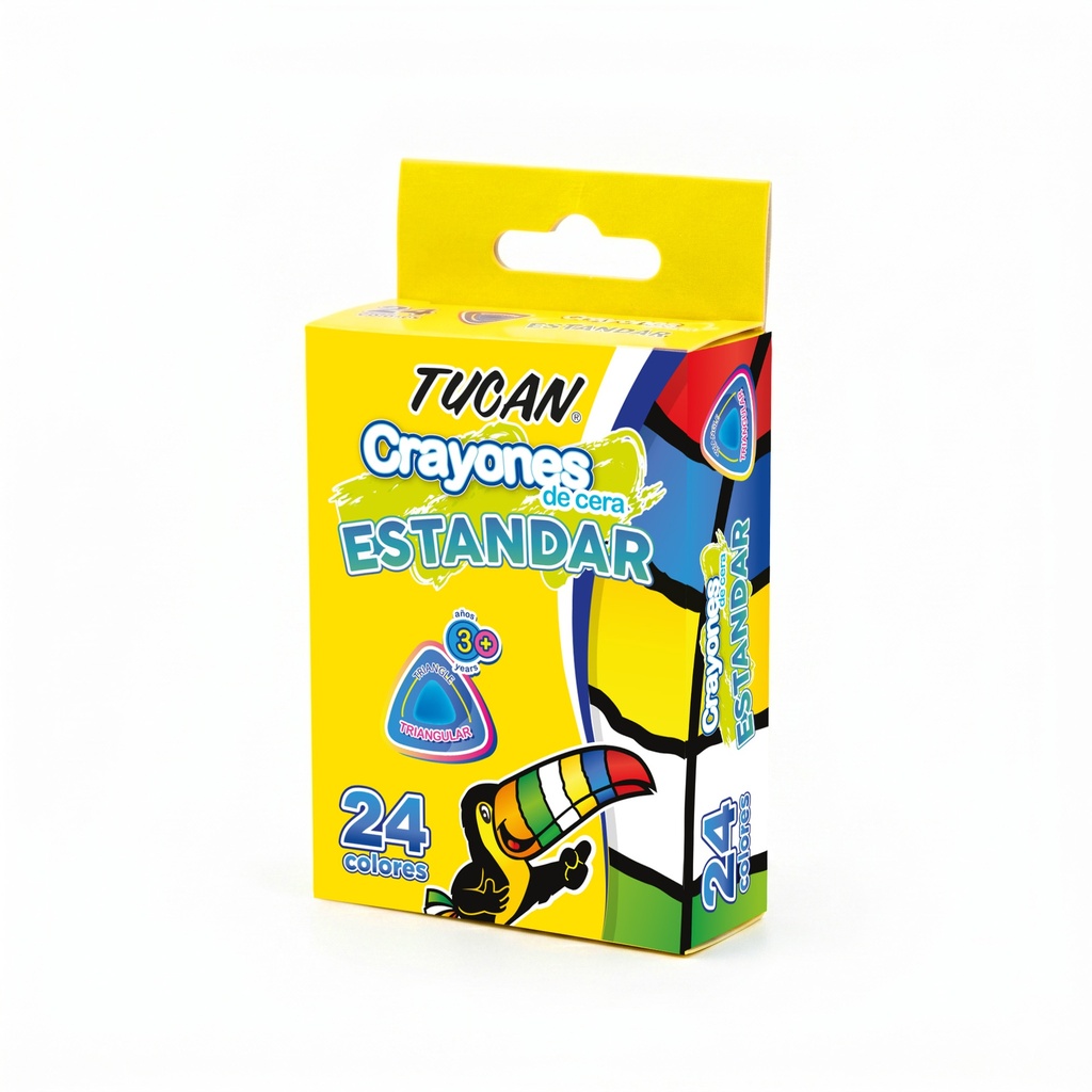 Crayon De Cera Estandar Triangular 24Col