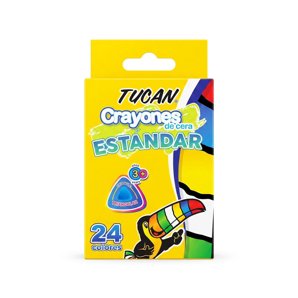 Crayon De Cera Estandar Triangular 24Col