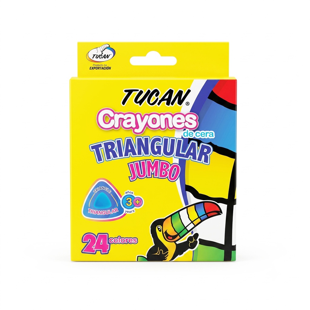 Crayon De Cera Jumbo Triangular 24 Col