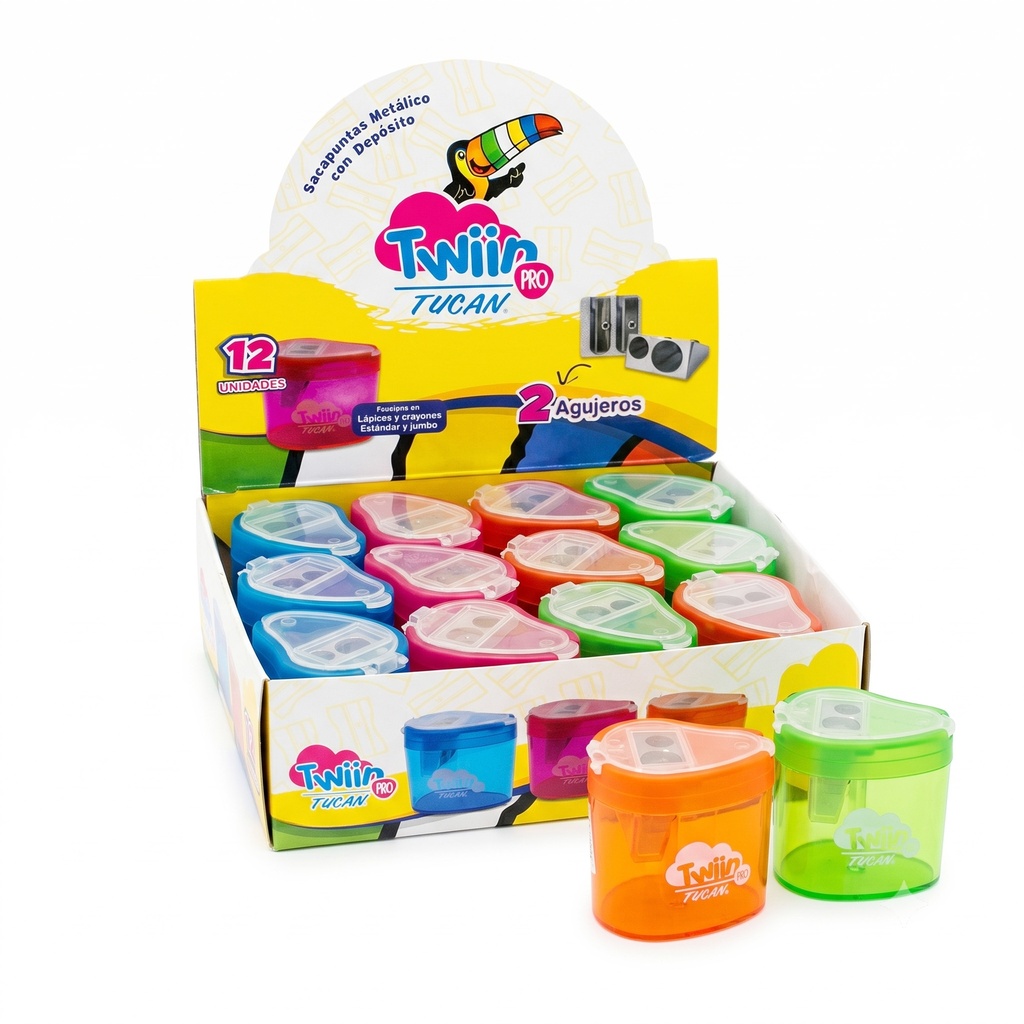 Sacapuntas Twin Pro 2 Agujeros