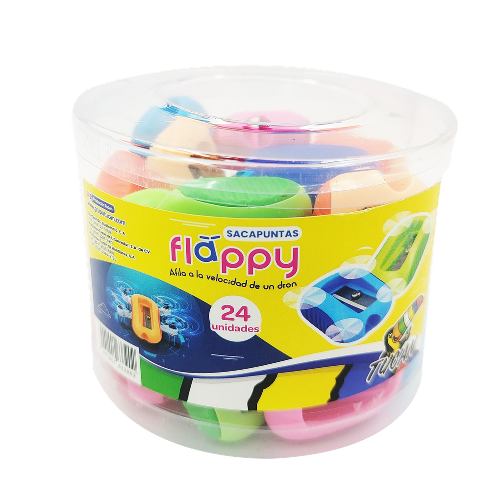 Sacapuntas 008 Flappy Grip 24 Unidades