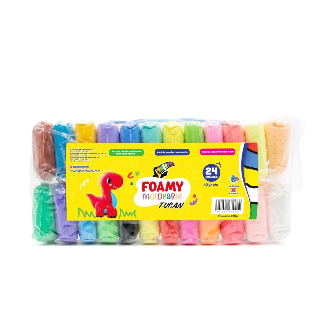Foamy Moldeable 24 Colores 240Gr