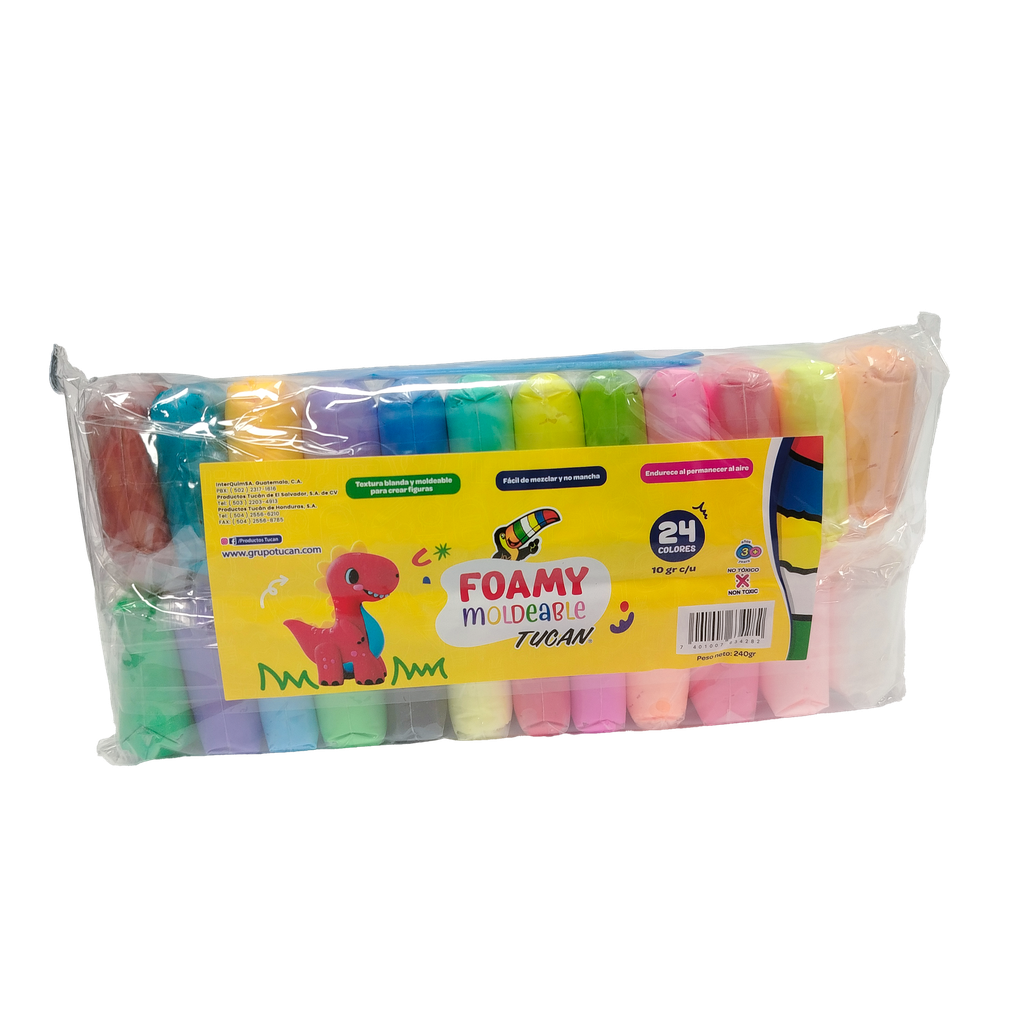 Foamy Moldeable 24 Colores 240Gr