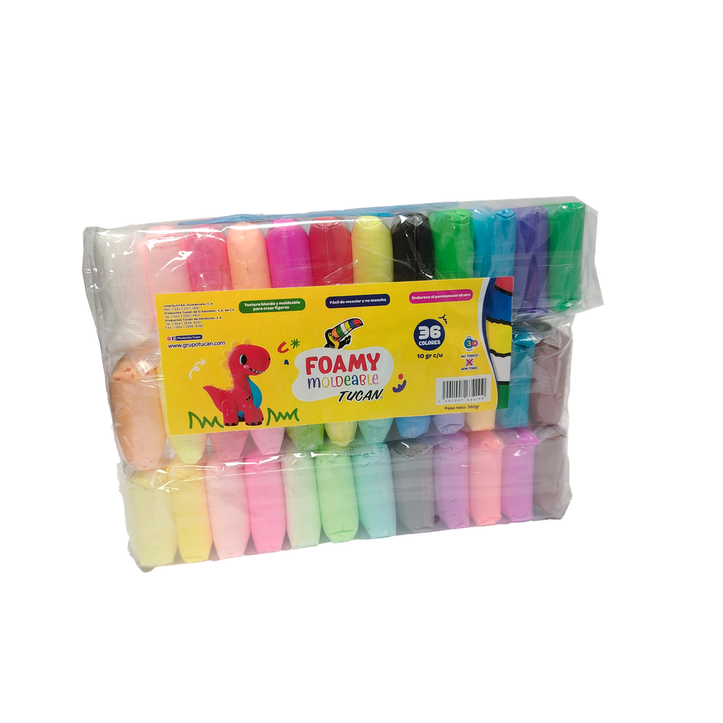 Foamy Moldeable 36 Colores 360Gr