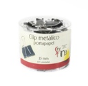 Clip Portapapel 15 Mm 60 Unidades