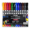 Marcador Fine Liner Doble Punta 12 Col