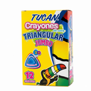 Crayon De Cera Jumbo Triangular 12 Color