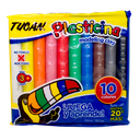 Plasticina Barra 10 Colores 180 Grs