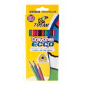 Crayon de Madera Ecco Triangular 24 Colores